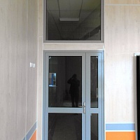 Противопожарная стеклянная дверь, Детский сад